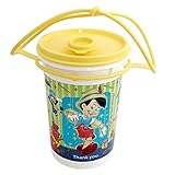 Tupperware Super Mega Trinkbecher 1,0 Liter mit Griff Pinockio Kinder Kinderbecher gelb bunt groß