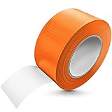 Tape-King [50m x 48mm] Panzertape orange wasserfest mit extremer Klebkraft I Korrigierbares Panzerband handreißbar I Gewebeband, Gaffa Tape, Duct Tap