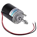 Mini Dauermagnet Gleichstrommotor, 12 V/24 V Dauermagnet DC Motor Hochgeschwindigkeit ​​Niederige Lärm Für DIY Generator ideal für Heimwerker CW/CCW-Steuerung 3000/6000 RPM(3000 U/min (12 V))