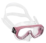 Cressi Jungen Piumetta Kid Mask Tauchmasken, Clear/Pink, 3-6 J