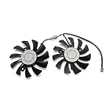 Jinyouqin HA8010H12F-Z 75mm 2pin GTX1050 2GT OC GPU-Kühler Dual-Fan Für MSI GeForce GTX 1050TI GTX 1050 TI 4GT-OC-Grafikkartenkühlung-Lü