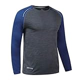 Herren Running Langarmshirts Schnelltrocknend Fitness Tops Reflektierend Sport S