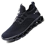 Herren Laufschuhe Mesh Athletic Sport Sneakers Gym Mode Turnschuhe Tennis Casual Walking Zapatos, Blau - blau - Größe: 40 2/3 EU