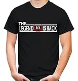 Kaiserslautern die Legende Männer und Herren T-Shirt | Fussball Ultras Geschenk | FB (XXXXL, Schwarz)