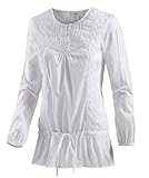 White Season Damen T-Shirt Langarm, Weiß, 38