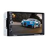 Excelvan 2 DIN Autoradio MP5-Player 7 Zoll HD TFT Touchscreen Navigation GPS Fernbedienung Stereo Bluetooth Anruf Freisprecheinrichtung Rückfahrkamera Europ