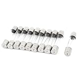 sourcing map 10 Stk. AC 250V 10A 6mm x 30mm Schneller Schlag Glas Rohr Sicherung E