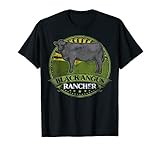 Black Angus Rancher Kuh Fleisch Steak Rinder Bull Farmer Fun T-S