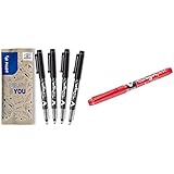 PILOT V-Sign Pen, Faserschreiber, 4er Set (Schwarz) & 134661 Faserschreiber V Sign Pen,