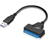 YiYunTE USB auf SATA Adapter USB 3.0 zu SATA Kabel für 2.5 Zoll SSD HDD Festplatten Laufwerke Super Speed USB zu 2.5 SATA III Festplattenadapter Konverter für Windows XP Vista 7 8 10 Mac OS. mit UAS