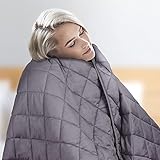BEKAH | Gewichtsdecke – Anti Stress Therapiedecke aus 100% Baumwolle – 7,2kg beschwerte Decke 152x203cm – für Stressabbau, Angst & besseren S