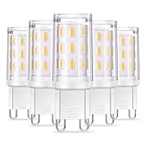 G9 LED Lampen 4W 350LM 3000K Warmweiß 33x 4014 SMD LED statt 40W Halogenlampen AC 230V G9 Glühlampe Kein Flackern 5er Pack