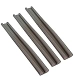 Emanhu Trading 3X Tür Zugluftstopper Windstopper Türdichtung Türbodendichtung Türisolierung 95cm zuschneidbar (3, Grau)