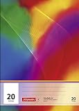 Brunnen 104492002 Schulheft A4 (16 Blatt, blanko, mit Linienblatt, Lineatur 20)