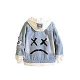 KPOP Rapper Denim Jacke Jeans Love Printed Fashion Sport Hip Hop H