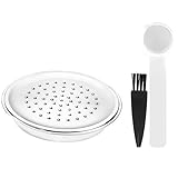 Kaffeekapsel aus Edelstahl, Wiederverwendbare Kaffeemaschine Filter Kaffeekapsel Löffel Kit geeignet für Senseo System Espresso CremaMaker, B