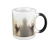 LINGSTAR The Walking Dead Keramik-Tasse mit Thermoeffekt und Zombie-M