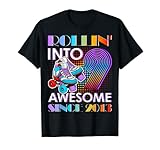 Roller Skating 9th Birthday Rollin' Into 9 Awesome 2013 T-S