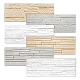 Marbet Wandverblender aus Styropor EPS - Steinoptik Wandverkleidung für Innen - (0.52 m², Rock beige) Steinwand Design Platten Paneele 3d W