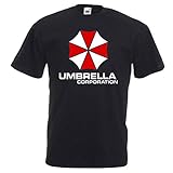 Umbrella Corporation Resident Evil Video Game Movie Logo T Shirt Men T Shirt Black S