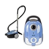 TZS First Austria Beutel Staubsauger, 700 Watt, blau, für Staubbeutel Swirl Y45, langes Kabel mit Kabeleinzug, Starke Reinigungsleistung, Teppich & Hartb