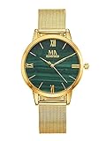 Meister Anker Damen Uhr in Goldfarben mit Armband in Goldfarben aus M