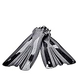 JOMSK Schnorchelschwimmflossen Tauchen Adult Adjustable Schwimmflossen Schnorchel Zubehör Professionelle Ausstattung (Color : Black, Size : 9-13)