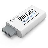 PORTHOLIC Wii zu HDMI Adapter, 1080P/720P Full HD Konverter mit 3,5mm Buchse für Nintendo Wii U, Audioausgang, TV Monitor Beamer F