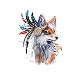 Generic Brands Malen Sie nach Nummer Kit, DIY Ölgemälde Wolfskopf Zeichnung Leinwand mit Pinsel Home Haus Dekor - 16 * 20 Zoll R