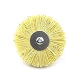 Polierbürste,Nylon BüRste Schleifscheibe Stahldraht Sisaldraht Rad Mühle Disc Metall Rost Holz Polierscheibe Schleifwerkzeuge (Color : Sisal wheel)