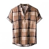 CHENGZI Hawaii-Hemd für Herren Casual Fashion Herrenbluse Oversize Herrenhemden Button Down Gedruckt Sommerhemden Strandurlaub Hemd Aloha Funky Haw