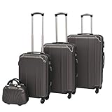 vidaXL Vierteiliges Hartschalen-Trolley-S