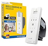 Schellenberg 22728 Radio-avvolgitore Elektro elektrischer Gurtwickler Rollodrive 65 Premium, weiß