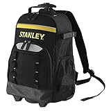 Stanley STST83307-1 Essential Rucksack mit Teleskopgriff und Rädern (15kg Ladefähigkeit, aus 600 Denier für hohe Reißfestigkeit, herausnehmbarer Organiser, mit Kunsstofffüßen), Mehrfarbig (Mehrfarbig)