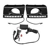 XBXDM Auto-Tagespositionslampe, Drl Led Tagfahrlicht-Nebel-Lampen-Abdeckung Für Hyundai Tucson 2005-2009, 1