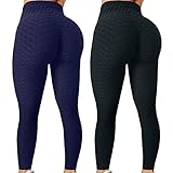 HolAngela Push Up Sport Leggings Damen High Waist Sporthose Lifting Sportleggings Damen Stretch Yoga Strumpfhosen Fitness Laufen Gym Sp