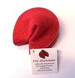1 Glückskeks Filz pink Idee für Geld- & Gutscheine ca 7 x 6 cm unbestick