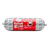 PURBELLO Hunde-Rolle Rind mit Äpfeln & Buchweizen - Monoprotein Hundefutter mit hohem Fleischanteil - Nassfutter für Hunde - Hundewurst schnittfest & getreidefrei - 8 x 800 g