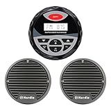 Wasserdicht Radio Marine Stereo Audio Bluetooth MP3 Sound System für Boot ATV Motorrad Radio FM AM + 7,6 cm Wasserdicht Lautsp