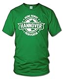 shirtloge - Hannover - Meine Heimat, Mein Verein - Fan T-Shirt - Grün - Größe L