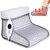 sinnlein Fußwärmer mit 6 Temperaturstufen & Timer | Fußheizung elektrisch | Überhitzungsschutz & Abschaltautomatik