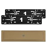 2X Original ALTI Giri Premium Kennzeichenhalter Rahmen Halter passend für alle Fahrzeuge (Schwarz)