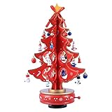 Carillon Casa D & eacute; ?cor Klassische Spieluhr aus Holz, Uhrwerk-Design, Weihnachtsbaum-Anhänger, handgefertigt, Miniatur-Spieluhr für Geburtstag, Spieluhr (
