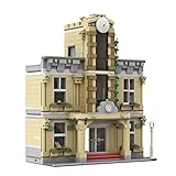 LOTFUN Haus Architecture Bausteine, Bahnhof Modular Building Stadthaus Street View Kompatibel mit Lego Creator City - 1385 Teile - MOC 80238