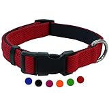 Amazon Brand - Umi - Hundehalsband Air Mesh, verstellbar | viele Farben & Größen | für kleine & große Hund Katze Welpe | Hunde-Halsbänder | Katzen-Halsband Welpen-Halsband | Rot, XS