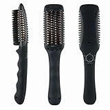 ikoo E-Styler Pro Ionen-Glättbürste 2in1 schwarz I elektrische Profi-Bürste zum Haare Glätten & Wellen Stylen I smarte Funktionen & Keramik-Beschichtung I Anti-Frizz-Effekt für seidig glänzende H