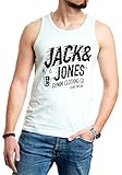 Jack and Jones Tank Top Herren Fitness Shirt Männer Muskelshirt Training Achselshirt Sport (M, Walther 921 Bleached Aqua)