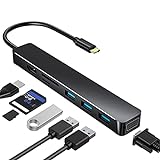 USB Hub Typ C Docking Station für Laptop 7 Ports USB 3 0 Hub (Micro) SD Karte Hub USB C zu HDMI VGA für MacBook Imac Oberfläche Samsung PC TV Festp