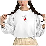 cordar Netflix-Laternenärmel einfarbige lose und vielseitige Rundhals-Langarm 727 pink Mix Relax Schlafanzugoberteil gerippt gestreifte metallriemen schmale T