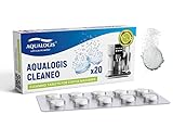 Aqualogis Kaffeereiniger-Tabletten Reinigungstabletten für Kaffeevollautomaten Passend für alle Marken (20 Stück)